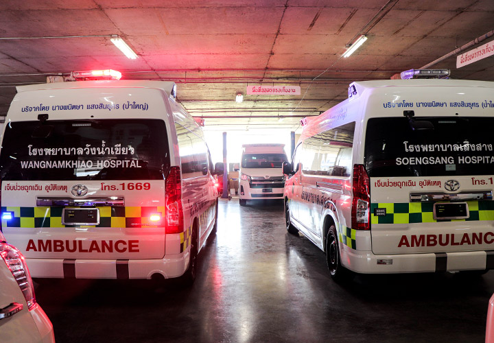 รถตู้พยาบาล เคลือบสารต้านจุลชีพ