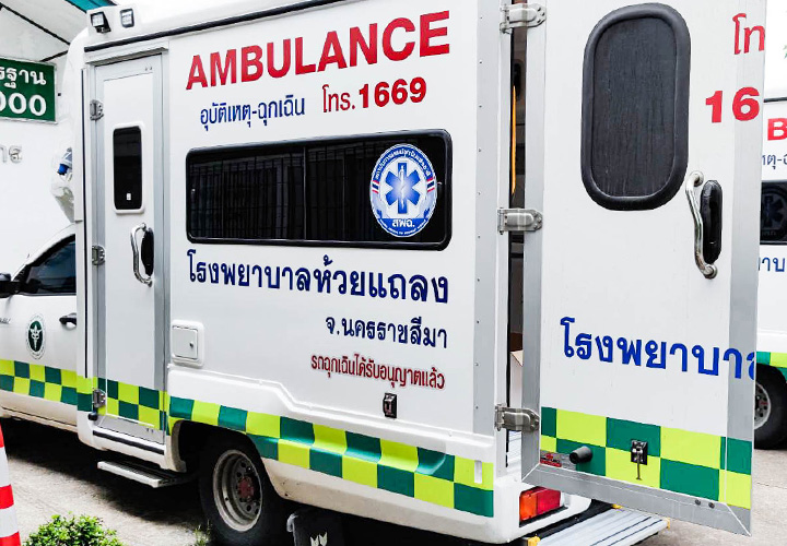รถพยาบาลฉุกเฉิน (รถกระบะ)  พร้อมอุปกรณ์ช่วยชีวิต มาตรฐานความปลอดภัย
