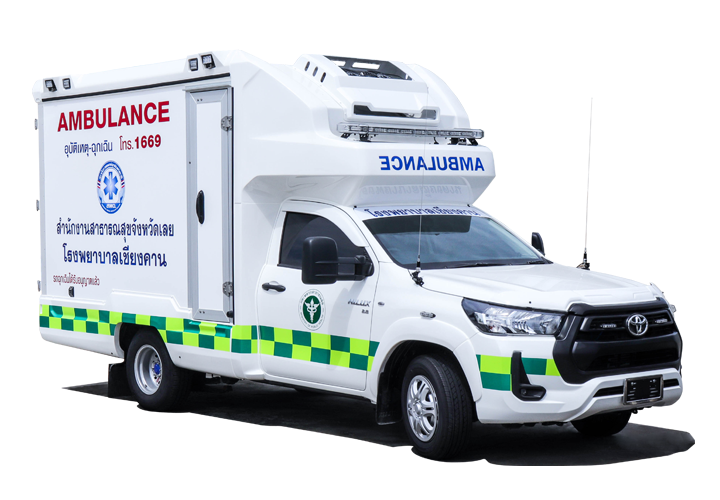 รถฉุกเฉิน (รถกระบะ) — รถพยาบาล พร้อมอุปกรณ์ช่วยชีวิตชั้นสูง มาตรฐานความปลอดภัย 10G