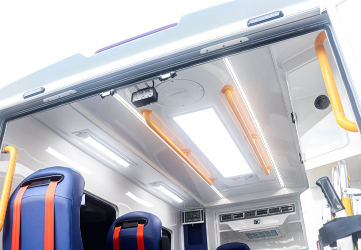 รูปลักษณ์ ภายใน รถพยาบาล ABL-S