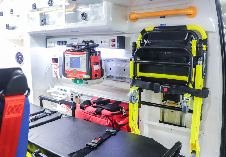 รถตู้พยาบาล (Ambulance Van) — รูปลักษณ์ภายใน