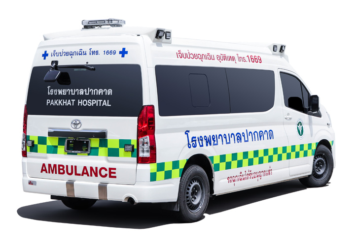 รถตู้พยาบาล (Ambulance Van) — รถฉุกเฉินได้รับอนุญาตแล้ว