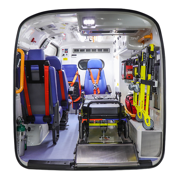 รถตู้พยาบาล (Van Ambulance) — รูปลักษณ์ภายใน